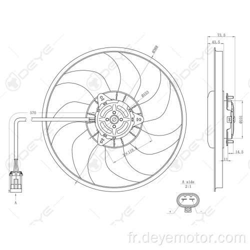 Ventilateur de refroidissement pour FIAT PALIO FIAT SIENA